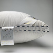 Подушка пуховая IGLEN  из отборного Cерого гусиного пуха  5070 1 GRS элитная  Royal Series Белая